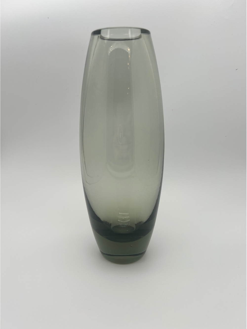 MCM Smoky Grey Vase Holemegaard Glass from Denmark by Per Lütken